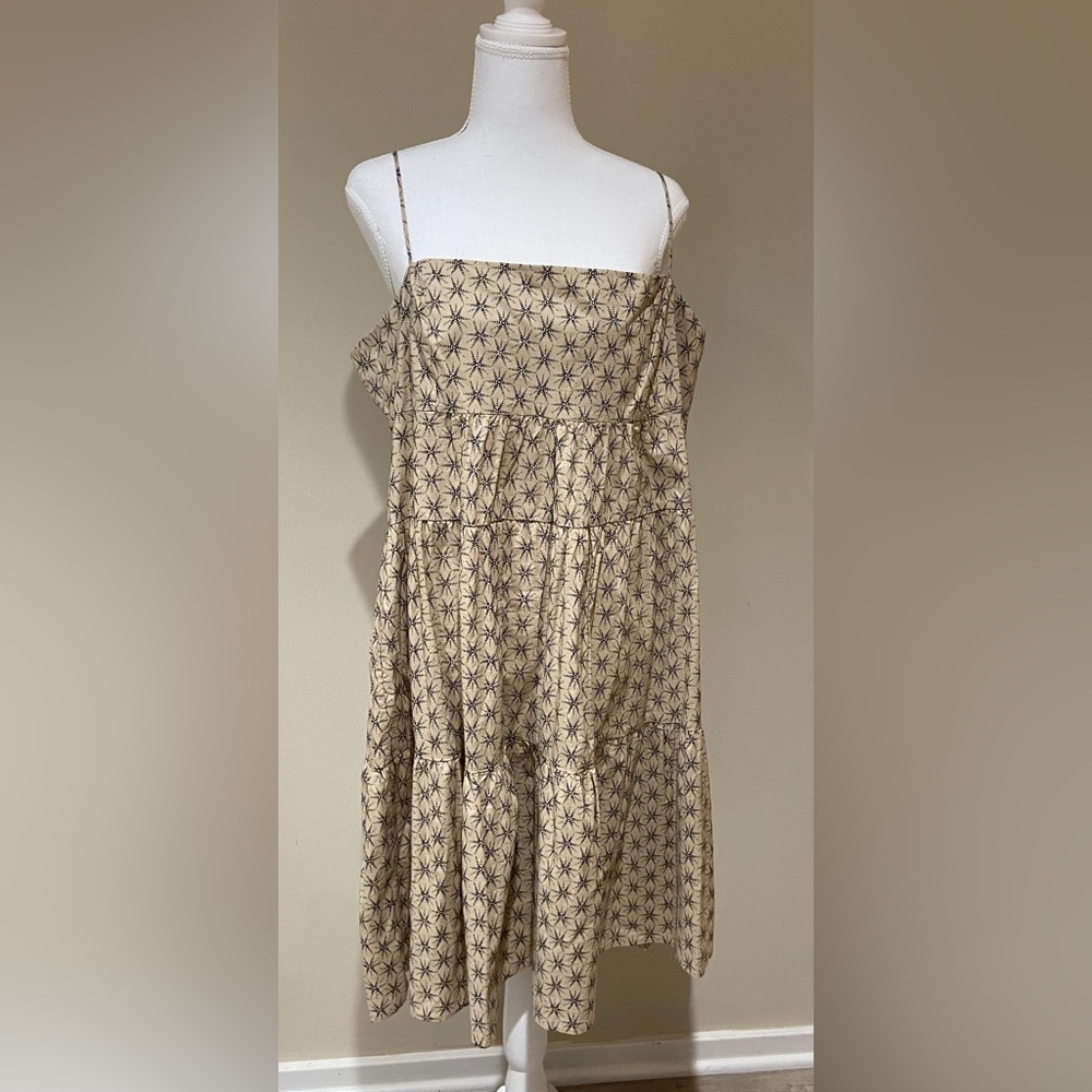 Elegant Levis Beige Patterned Women's Sundress
